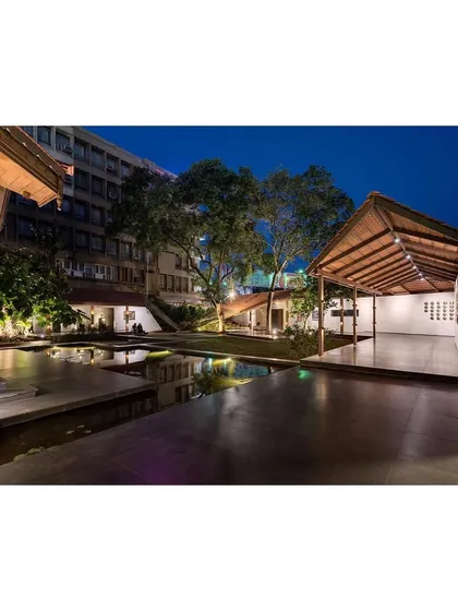 We approached the KLE Centenary Museum not just as a restoration but as an opportunity to create a new public plaza. The project blends heritage with contemporary landscape design, featuring pavilions and water bodies that guide visitors through a narrative journey.