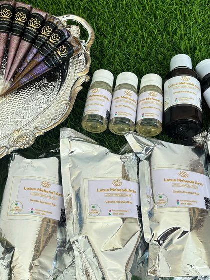Lotus Mehendi Arts - Event Mehendi Services Our 100% Organic Henna Products photo 4