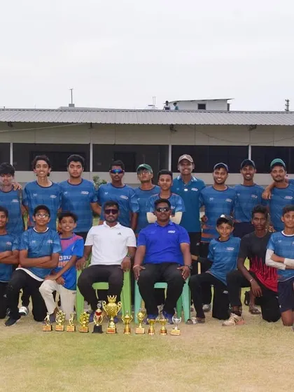 The entire squad after a successful Dehradun tour. The senior team won the bilateral series, and the junior team finished as runners-up. This photo represents the collective effort and success of our players and coaches.