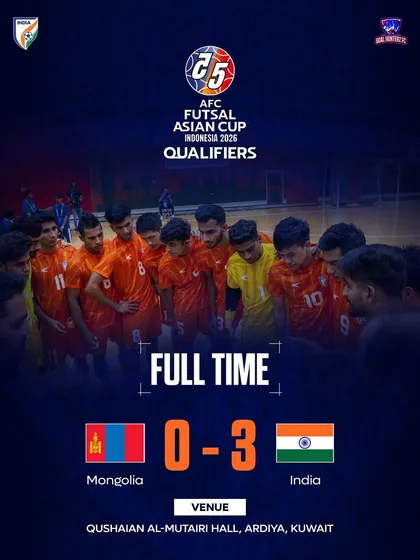The result that made history. India secures its first win at the AFC Futsal Asian Cup Qualifiers with a 3-0 victory over Mongolia.