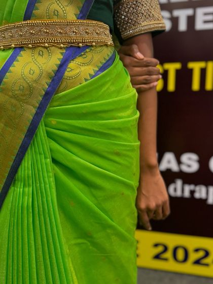 South Indian Bridal Drapes photo 80