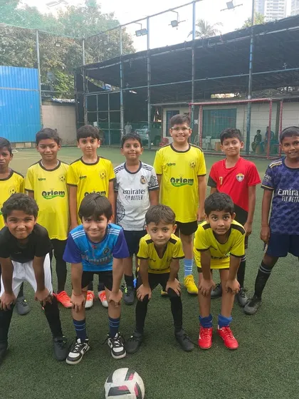 Happy faces from our weekend batch. We create a positive environment where kids can enjoy football and improve their skills.