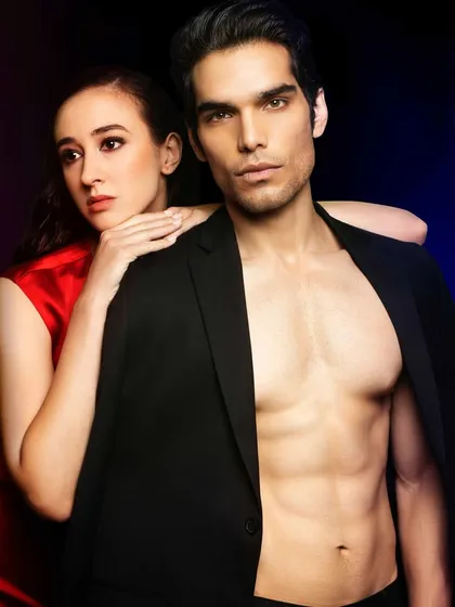 For this editorial, I crafted complementary looks for a duo, balancing a strong, defined style for the male model with a softer, luminous look for the female model. This demonstrates my ability to create a cohesive visual narrative for commercial and fashion shoots.