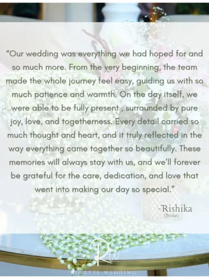 The words of a happy bride mean everything to me. This is why I pour my heart into every detail, to ensure your wedding day is everything you hoped for and more.