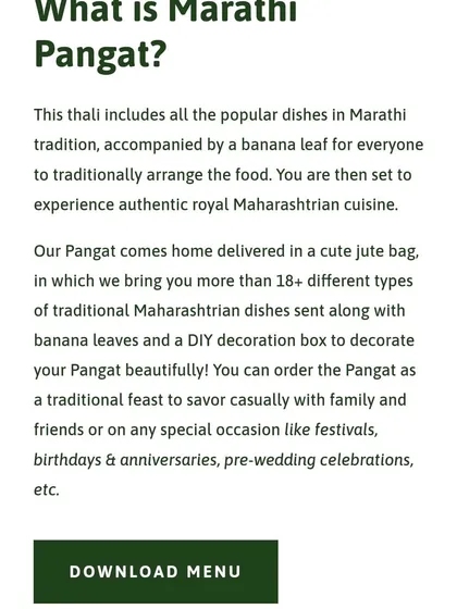 As explained on our website, every hamper comes with more than 18 traditional dishes, banana leaves, and a DIY decoration box. It’s a complete solution for festivals, birthdays, or any family celebration.