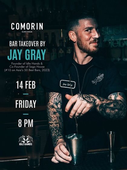Industry legend Jay Gray of Sago House, Singapore, took over the Comorin bar for an unforgettable night of boundary-breaking cocktails and unmatched expertise.