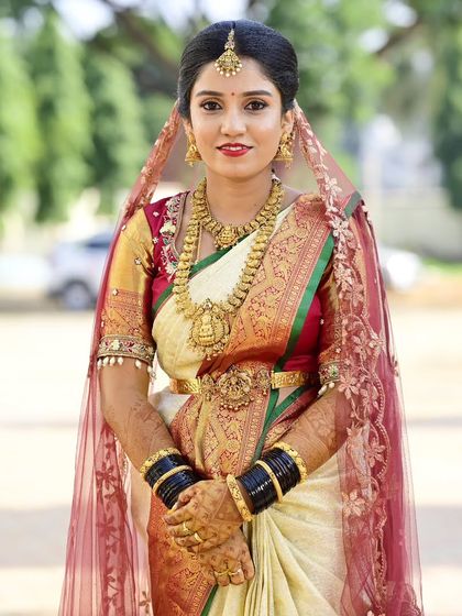 Usha Gowda - Bridal Makeup and Hair Styling Classic Muhurtham Brides photo 10