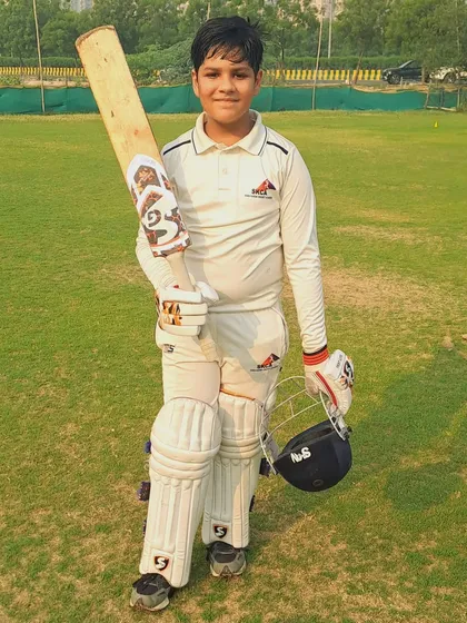 A snapshot of Aviral, one of the standout performers from the SKCA Tigers. His passion and skill were on full display during their thrilling win.