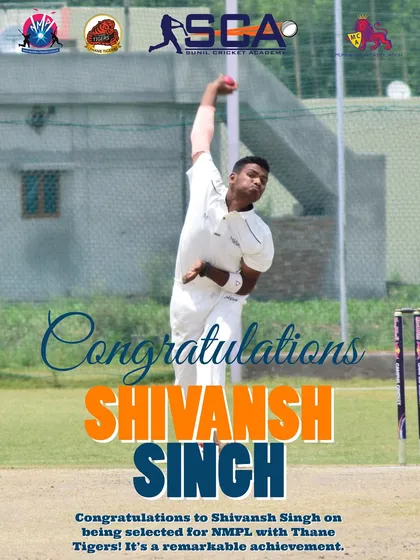 A double win for the Thane Tigers as they also select our pacer Shivansh Singh. Having multiple players in professional leagues is a key indicator of our program's success.