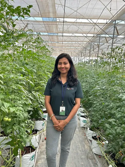 Meet Ashwitha, our senior trainer and training coordinator. With 8 years in the agriculture sector, she is a resilient and inspiring leader on our team, balancing her professional and personal life with grace.