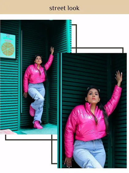 A clean, magazine-style layout for a street look. This type of editing gives the photos a professional, editorial quality, suitable for a brand lookbook or feature.