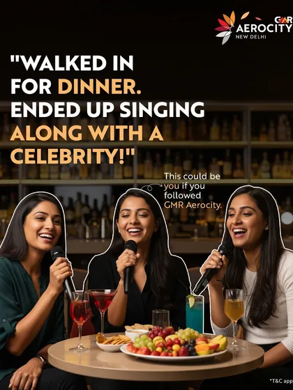 A testimonial-style ad showing friends enjoying a night out. It captures the spontaneous fun of our venue, where a simple dinner can turn into an unforgettable experience like singing with a celebrity.