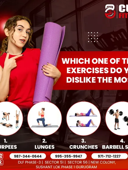 Another fun poll for the community. Which of these exercises do you dislike the most? Engaging with the tough parts of fitness is part of the journey.