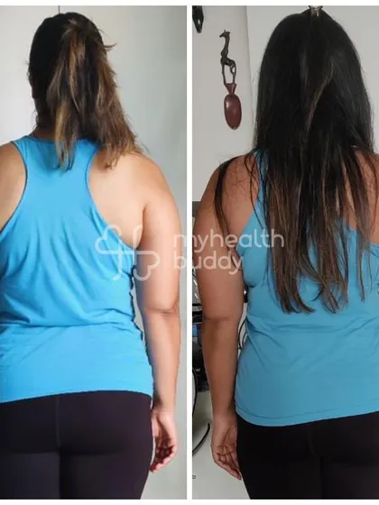 Another back view of Ishani's journey.