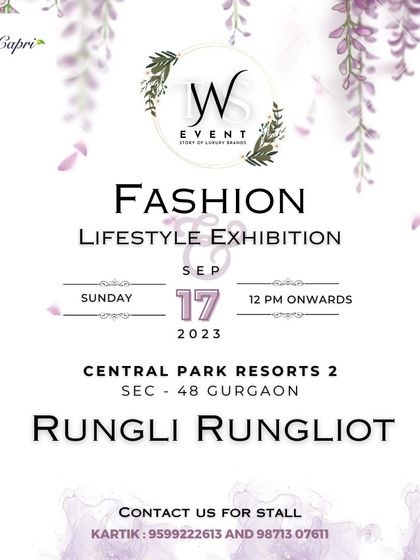 A poster featuring 'Rungli Rungliot', a brand that offers a mix of home decor, organic products, and more.