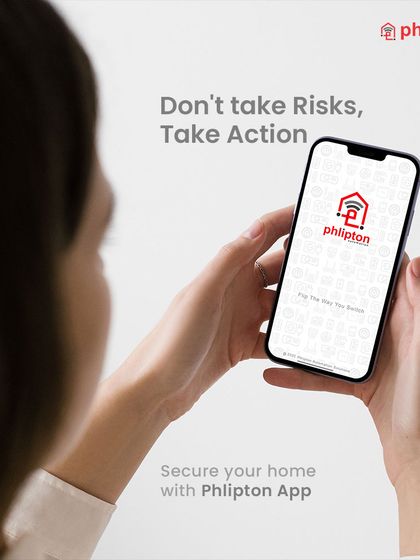 Don't take risks, take action. Securing your home is as simple as opening the Phlipton app on your phone. You have complete control, anytime and anywhere.