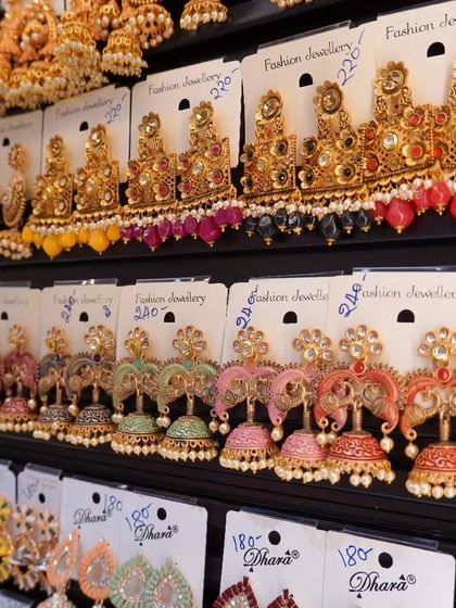 Another look at the variety of earrings available in my store. I have colorful jhumkas, floral designs, and much more. Do visit once to experience it.