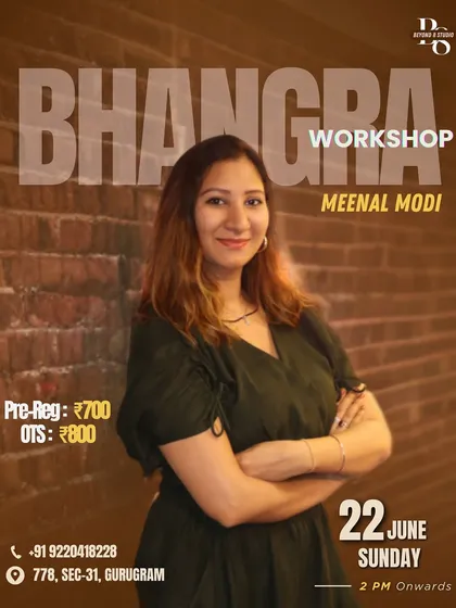Time to get your Bhangra on. This poster is for one of our dedicated Bhangra workshops, designed to teach you the powerful and energetic moves of this traditional Punjabi dance style.