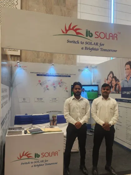 Our team at the IB Solar booth during the National Agro-RE Summit 2025. We were proud to participate as an Exhibition Partner and showcase our solar solutions for the agriculture sector.