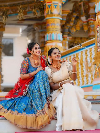 Designer Trends - Ethnic & Occasion Wear Rental Traditional Half Sarees (Langa Voni) photo 28