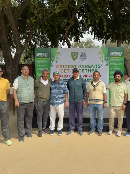 A reunion of alumni from Sardar Patel Vidyalaya, all of whom were mentored by Shri Gurcharan Singh ji. This gathering, which included Ajay Jadeja, led to the launch of our new academy branch, continuing a decades-long legacy.