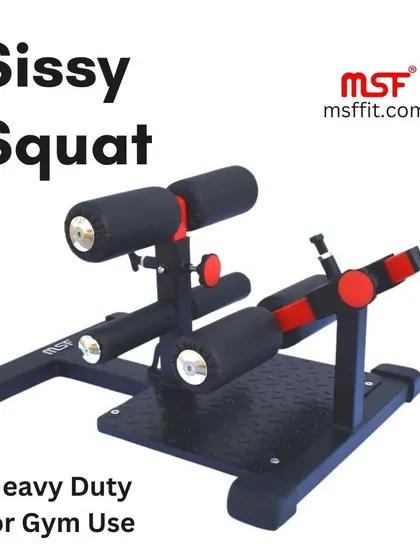A clean shot of the Sissy Squat machine.