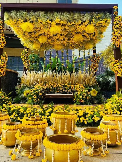 Nirvana Event and Decor - Wedding Planning & Thematic Decoration Vibrant Haldi & Mehendi Ceremonies photo 58
