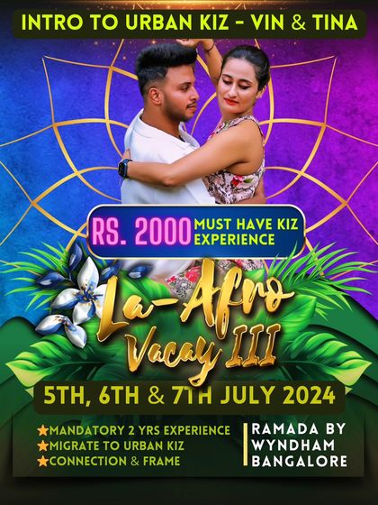 An Urban Kiz bootcamp for experienced dancers. This is a special workshop for those looking to level up their Kizomba skills.