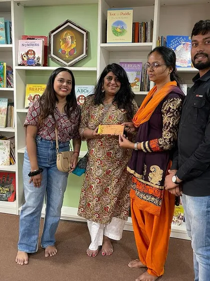 Another one of our partner locations receiving their gift from the proceeds of our children's art sales. Your generosity is truly inspiring.