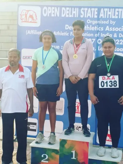 More podium finishes for my athletes at the Open Delhi State Championships. We train a variety of athletes, including shot putters and runners.