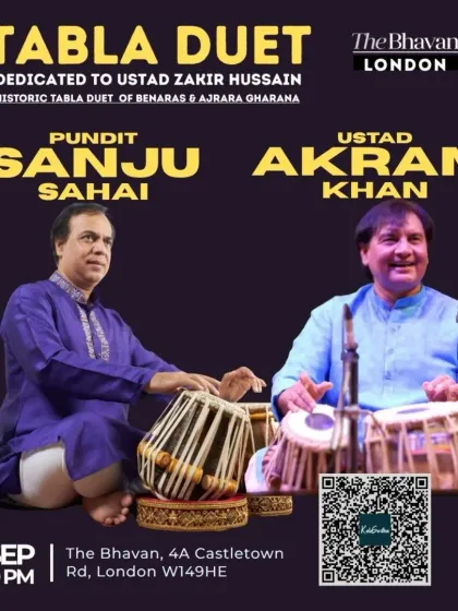 I am looking forward to this historic tabla duet, a Jugalbandi performance with the renowned Pandit Sanju Sahai ji. It will be an honour to share the stage and create a rhythmic dialogue between the Benares and Ajrada gharanas.