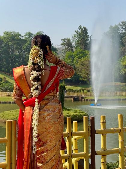 South Indian Bridal Drapes photo 43