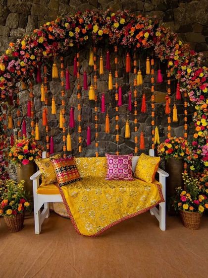 Creative&Creations - Event Decoration Vibrant Haldi & Mehendi Decor photo 23