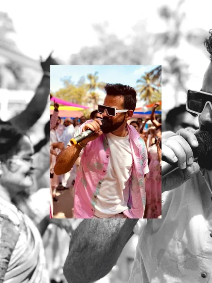 A creative shot capturing the energy of the Goa carnival. I love getting into the crowd and making sure everyone is part of the fun.
