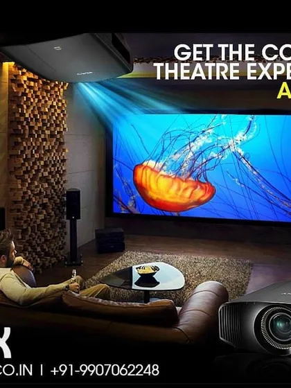 A high quality Sony projector ensures that every image pops off the screen, whether you are watching movies, sports, or playing games. This ceiling mounted unit delivers a stunning picture without image distortion from any angle.