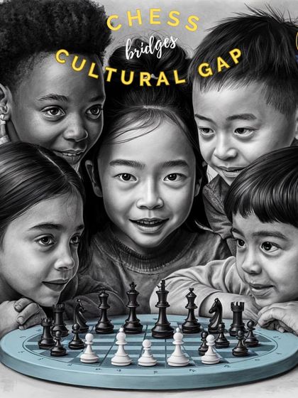 Chess bridges the cultural gap. Children from diverse backgrounds gather around a single board, united by their shared love for the game.