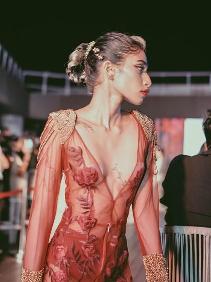 A high-fashion moment from our URBN night. These events showcase my ability to produce more than just parties, creating sophisticated cultural happenings.