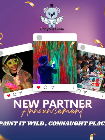 Let's get creative! I've partnered with Paint It Wild in Connaught Place, where your little ones can splash, play, and unleash their inner artist. Book through Kiddybuzz for 15% off on Splash and Play.