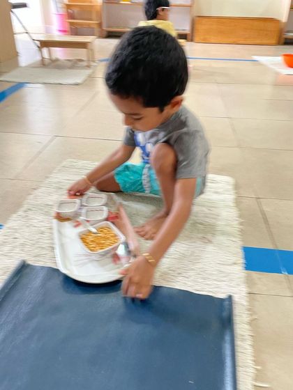 Siksha Montessori - Montessori Preschool & Kindergarten (Ages 2.5-6) Practical Life: Building Independence photo 16