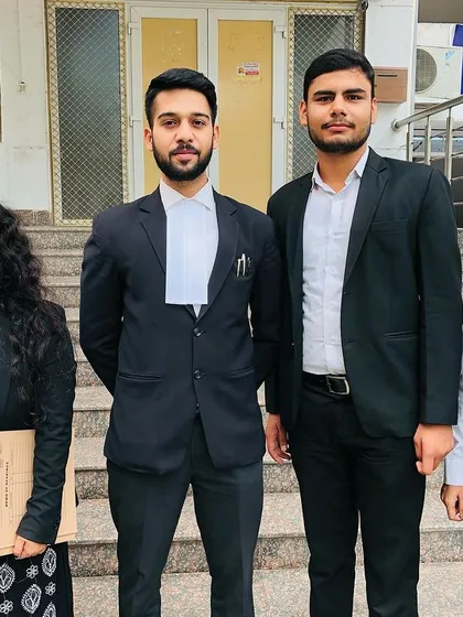 With my team outside a district court. Our work takes us to various levels of the judiciary, providing interns with a comprehensive view of the legal system.