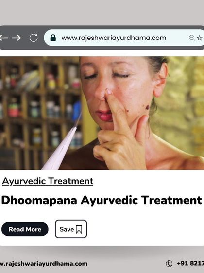 Dhoomapana is a lesser known but effective Ayurvedic practice involving the inhalation of medicated smoke. It is often performed after other therapies to clear the nasal and respiratory passages.