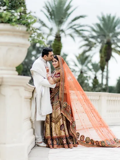 A heritage inspired lehenga for a bride who wanted to honor tradition. We worked together to find a piece that felt both timeless and deeply personal, creating a beautiful memory for her and her family.