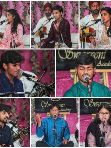 A collage of our talented students who performed at the Swarveni Utsav.
