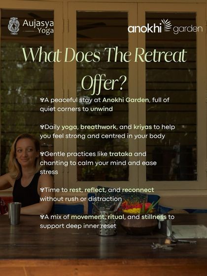 This is what my Mysore retreat offers: a peaceful stay, daily yoga and breathwork, and gentle calming practices. It is a carefully balanced mix of movement, ritual, and stillness, giving you the time and space to support a deep inner reset without rush or distraction.
