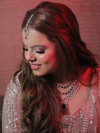 A soft and pretty look for my sister's engagement.