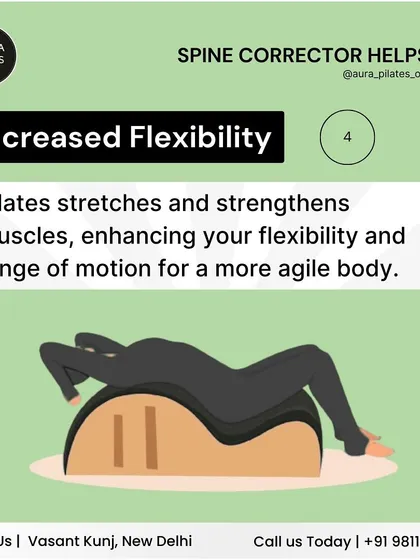 The Spine Corrector is also fantastic for increasing flexibility. It allows you to stretch and strengthen muscles, enhancing your range of motion for a more agile body.