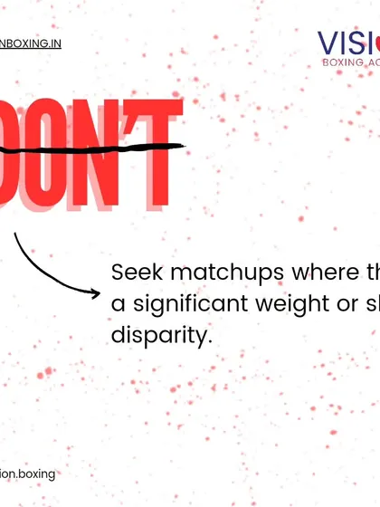 Do not seek matchups with a significant weight or skill disparity. True growth comes from challenging yourself against appropriate opponents, not from easy, unsafe fights.