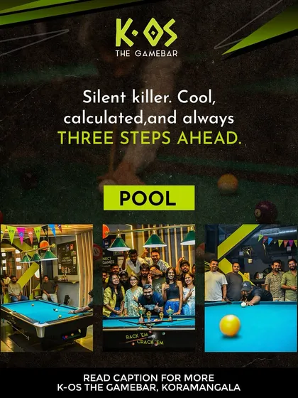 We're a gamebar for a reason. Rack 'em up at our pool tables, where the vibe is always cool, calculated, and three steps ahead of the competition.