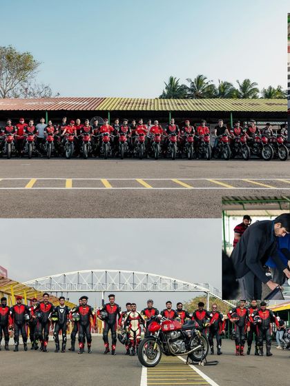 Group photos that capture the sense of accomplishment and community at the end of a successful track school weekend.