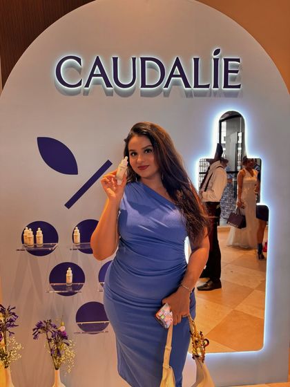 Attending the Caudalie launch event. I love getting to learn about the science behind the products I recommend to you all.